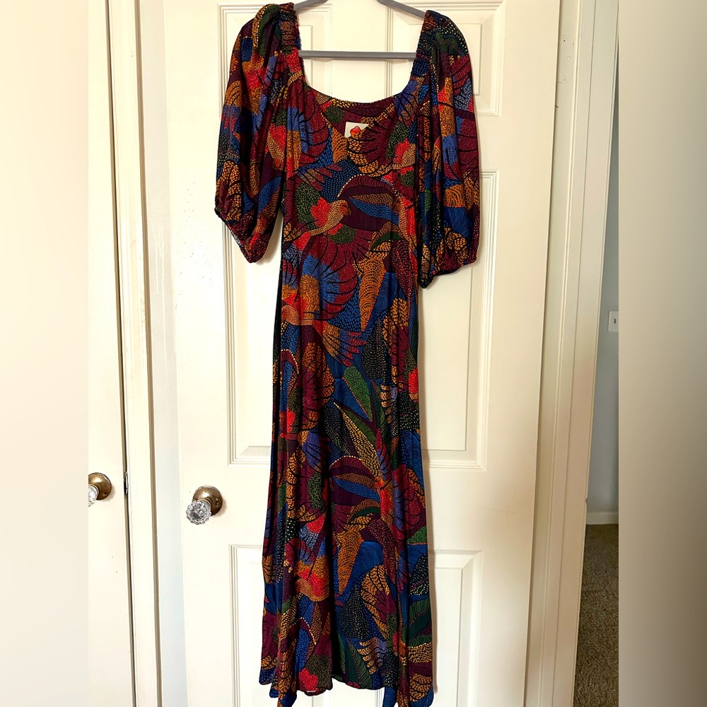 Farm Rio Elegant Multicolor Maxi Dress
